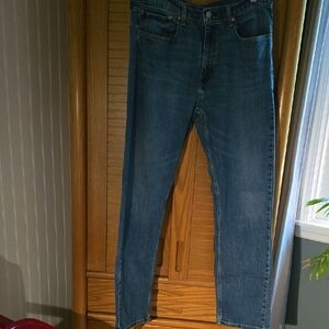 Levi's 505 Classic Blue Straight Jeans 36x34